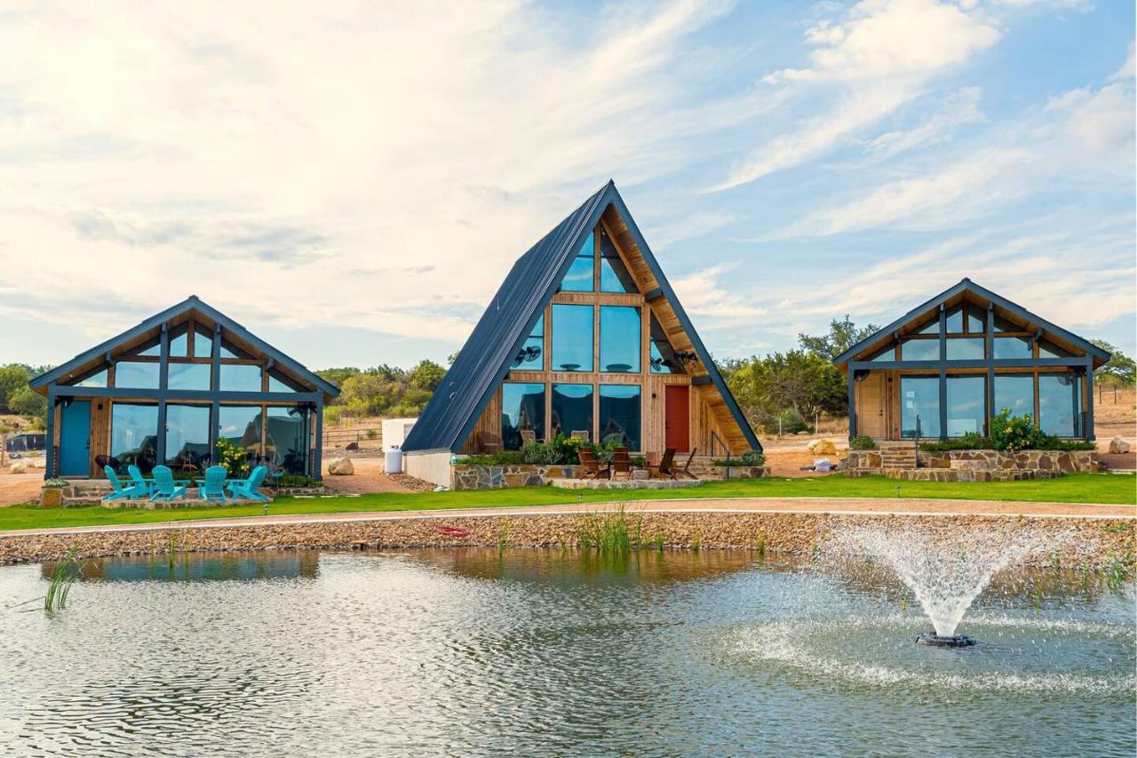 Gruene Daze Chalet - Stylish Aframe - Escape The Ordinary نيو بروانفيلز المظهر الخارجي الصورة