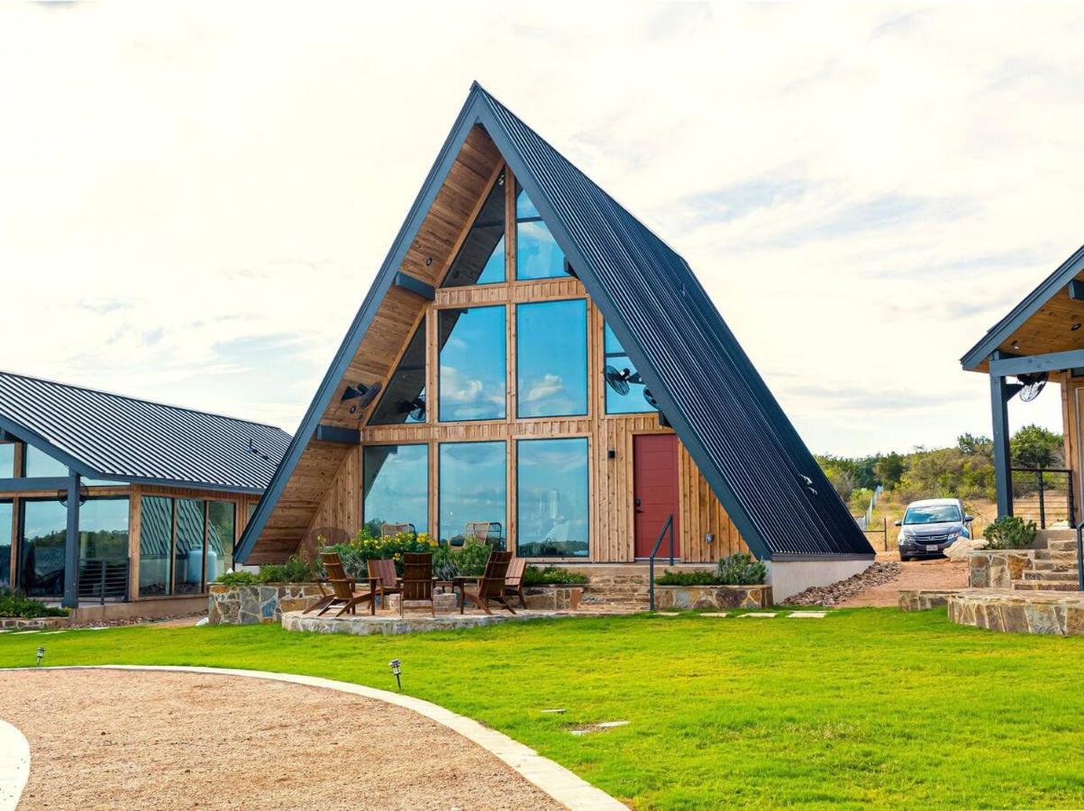 Gruene Daze Chalet - Stylish Aframe - Escape The Ordinary نيو بروانفيلز المظهر الخارجي الصورة