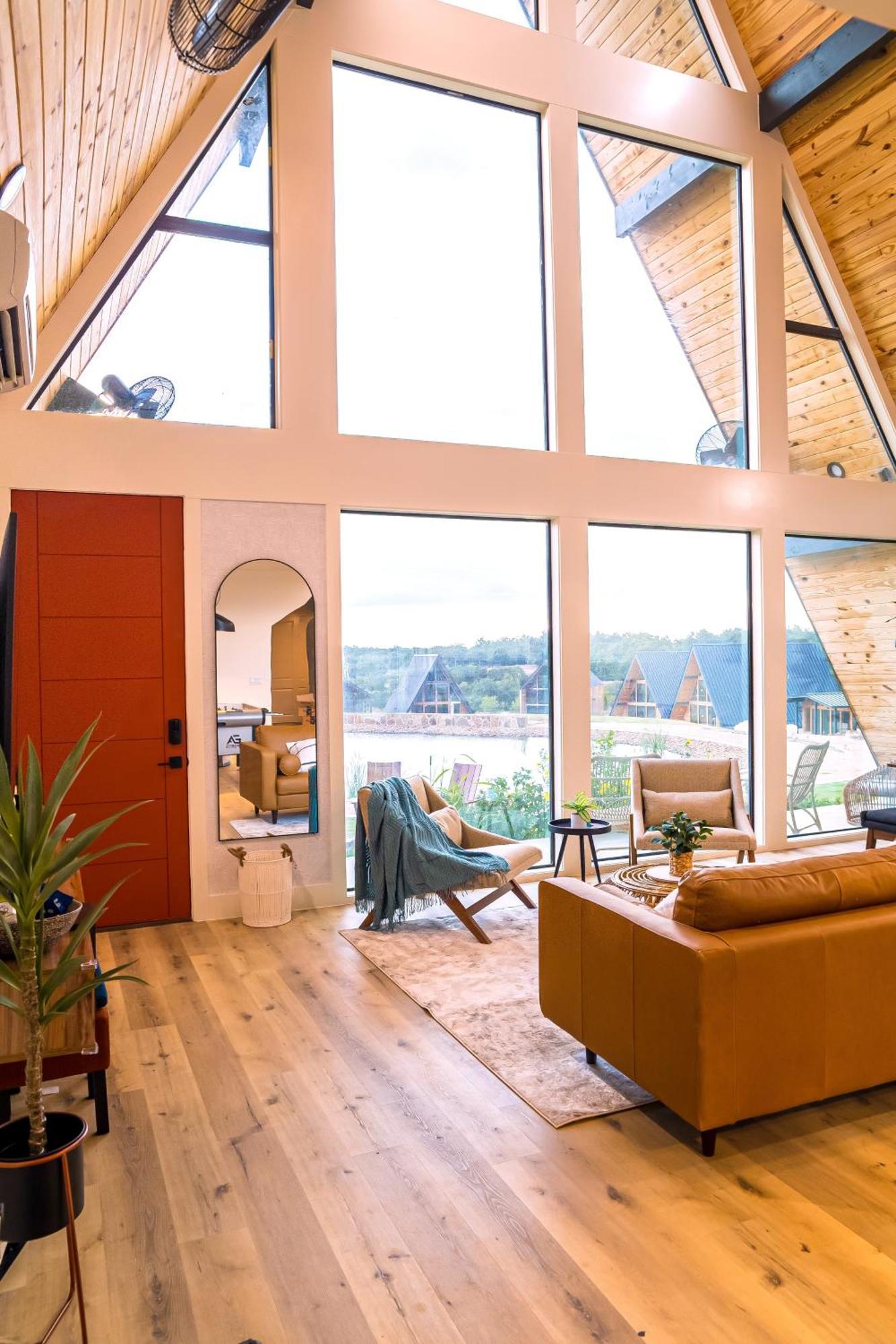 Gruene Daze Chalet - Stylish Aframe - Escape The Ordinary نيو بروانفيلز المظهر الخارجي الصورة